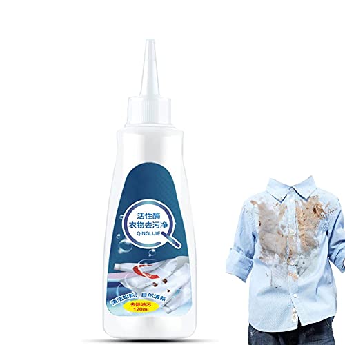 120ml Nml Clothes Stain Remover,Clothes Oil Stains Remover,Fabric Stain Remover for Clothes,Garment Stubborn Stain Cleaner,NML Stain Remover,Nicemeluck Clothes Stain Remover,Emergency Stain Remover