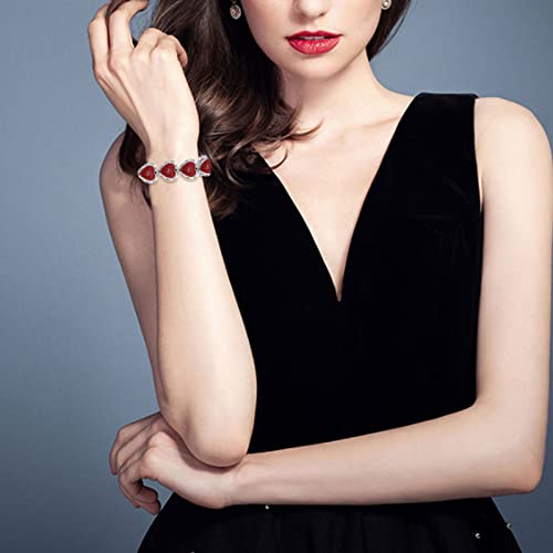 Love Heart Turquoise Link Statement Bracelets Bohemian Style Gemstone Chain Cuff Bracelets For Women Girl Fashio Elegant Shiny Jewelry Gift #TOP1