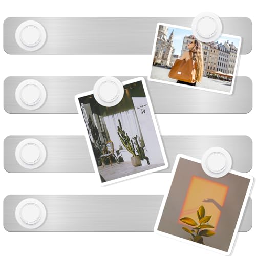 ZDZBLX Quadro magnético pacote com 4, barra de quadro de avisos s...