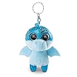 DRACHE JET-JET: Das blaue Drachen-Stofftier ist mit schimmernden Schuppen versehen. Die bestickte Schnauze, die Flügel & Öhrchen aus Filz sowie die großen blauen Glitzeraugen machen Jet-Jet so besonders.