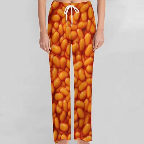 Baked Beans Men's And Women's Comfortable Casual Pajama Pants with Drawstring4