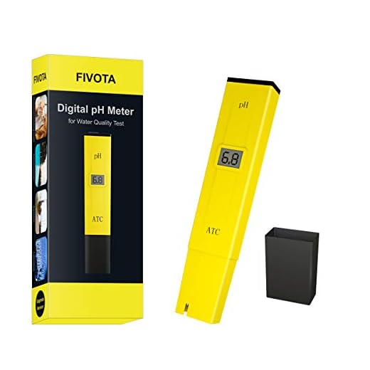 Fivota pH Meter, Digital pH Tester/Water Quality Tester for Drinking Water, Swimming Pools, Aquariums, Hydroponics, ATC Function, LCD Display