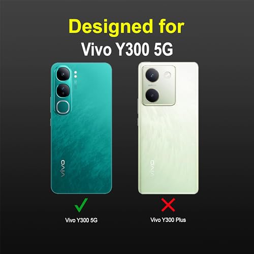 Image of amazon basics Back Case Cover for Vivo Y300 5G | Compatible for Vivo Y300 5G Back Cover | Liquid Silicon Magic Case with Camera Protection | Black