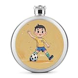 Football Flasks for Liquor, 5oz Stainless Steel Flask Leakproof Portable Whiskey Flask for Outdoor, Camping, Travel, Gifts