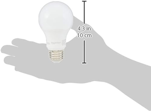 Miniatura 8 de Amazon Basics - Bombilla LED A19, equivalente a 60 vatios, eficiencia energética de 9 W, base estándar E26, blanco suave 2700 K, no regulable, vida