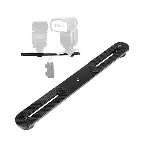 Zhenky Dual Flash Bracket 27cm/10.6inch Camera Mount Tripod Bracket with 1/4" Screw