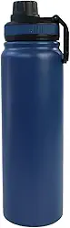 Garrafa Térmica 800ml Isolamento Térmico Quente/Frio Inox, Azul