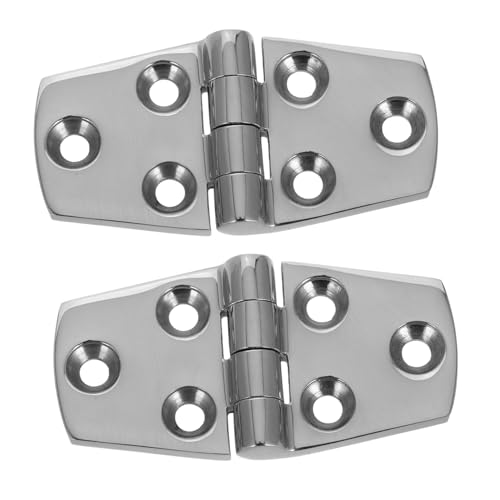 balacoo 2pcs Marine Grade Stainless Steel Hinges Heavy Duty Folding Hinges for Boat Deck Hardware