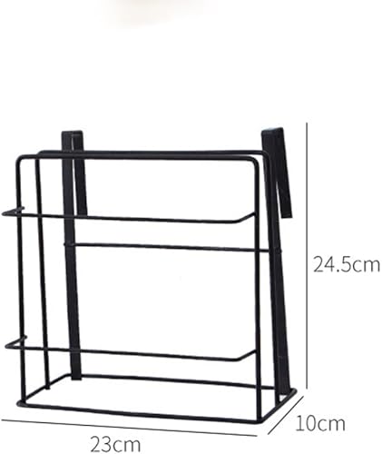 Miniatura 4 de Cabilock Soporte para tabla de cortar montado en la pared, estantes de almacenamiento de cocina de hierro para una organización cómoda, ahorro de
