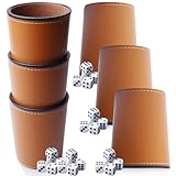 Ideal für gesellige Spielrunden: Das Würfelbecher Leder Set ist perfekt für gesellige Spiele mit Freunden oder Familie. Ob in der Kneipe, auf Partys oder zu Hause – das Schocken Set sorgt für stundenlangen Spielspaß. Die handliche Größe und das elegante Design machen es zu einem Must-Have für Würfelspiel-Fans