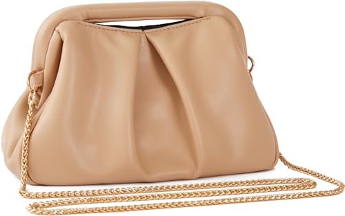 Image of Evening Bag Clutch Purse for Women Top-handle Clutch Bag Detachable Chain Crossbody Bag Party Wedding Handbag