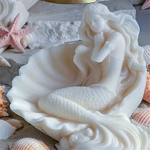 Molde de silicona de sirenas flexible para desmoldar galletas sin romperlas 4
