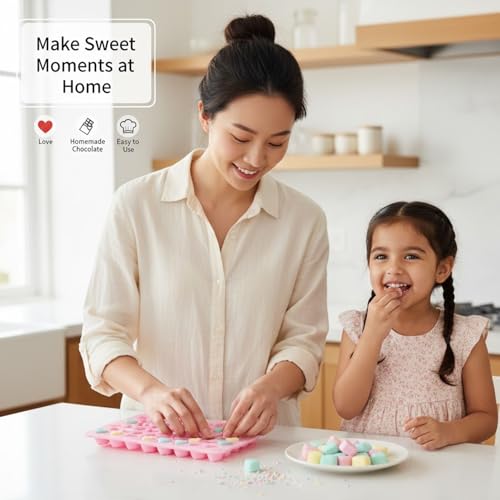 Image of Signamio Heart Shape Chocolate Mould - Premium Chocolate Mould Silicone for Heart-Shaped Treats - Durable Non-Stick Chocolate Silicone Mould for Baking and Candy Making