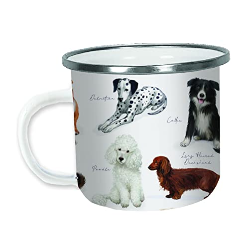 Patricia MacCarthy Popular Dog Breeds Enamel Mug, Various, 320ml