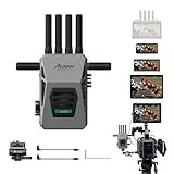 Accsoon CineView Master 4K Wireless Video Transmitter, 2.4Ghz+5Ghz+6GHz Tri-Band 8202ft Range 25 ms Latency, SDI HDMI Video Transmission System, 4K 60FPS 1 Wired iOS+4 App Monitoring(1 Transmitter)