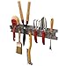 Suncast 6 Pack 2' Wall Mount Tool Organizer for Hanging Lawn and Garden Tools, 30 lb. Weight Capacity, Gray, Made in The USA