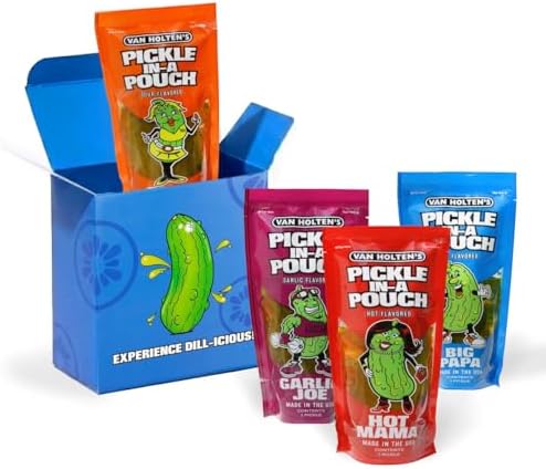 Van Holten's Charismatic Characters Pickle Gift Box, Assorted Dill, 4 Pack