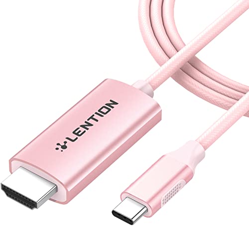 Cable USB C a HDMI Chromebook Samsung S20 MacBook Surface LENTION Oro