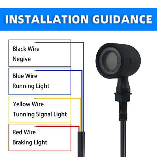 Image of Motorcycle Turn Signals LED Front Lights 2 PCS, Vintage 41 LEDs Switchback White Amber Light for Running Turn Blinkers Universal Fit Scooter Suzuki Yamaha Honda Harley Dyna Bobber-Black
