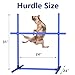 MAICOBI 6 Weave Poles & 2 Hurdle Dog Agility Set, Indoor & Outdoor Training Equipment with Support Feet, 31