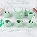 MCGMITT Silicone Tea Set, Tea Party Set for Little Girls Boys, 15 Pcs BPA Free Dishwasher Safe Pretend Tea Set for Toddlers Kids Age 3-6, Cute Toy Kitchen Accessories for Children Birthday Gifts