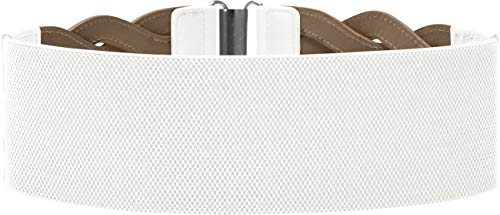 BlackButterfly 3 Inch Wide Waspie Elastic Vintage Braided Buckle Waist Belt2