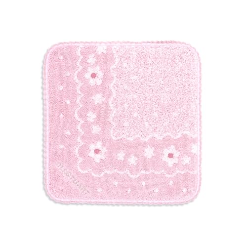 JILL STUART(ジルスチュアート) サンライト タオルハンカチ ピンク フラワー花 レース 小さめ 58-1900065 約20×20cm
