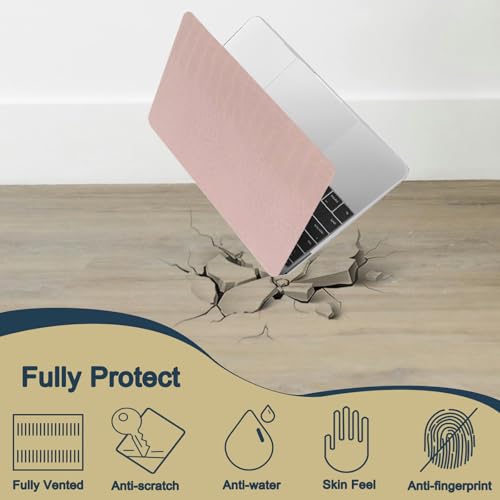 Funda rígida para MacBook Air 13 M2 M3 M4 de piel con protector de teclado 3