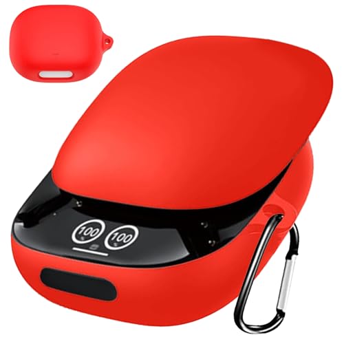 CIOODDW ���e anker soundcore liberty 4 pro �P�[�X�yCIOODDW�z�Ή� soundcore liberty 4 pro �t��V���R�� �P�[�X �S�ʕی� �[�d LED���C�g�������� �ϏՌ� �y�� �L�Y�h�~ �L�[�z���_