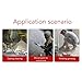 Cffuvros Professional Sandblasting Helmet with Air Feed System, White Canvas Shoulder Hood Face sand blasting hood mask, Safety Blasting Mask Industrial Sandblasting Supplies