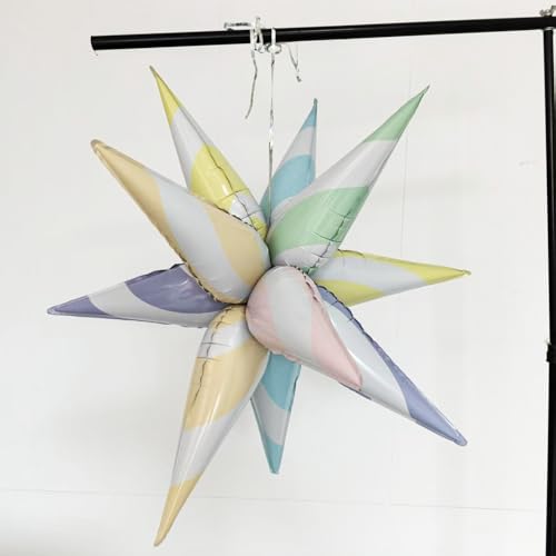 Image of 4pcs Sweet Candy Balloons Macaron Candy Balloon Explosion Star for Candy Party Decorations Christmas Party Decor for Kids Candyland Party Decoration Sweet Candy Baby Shower Supplies