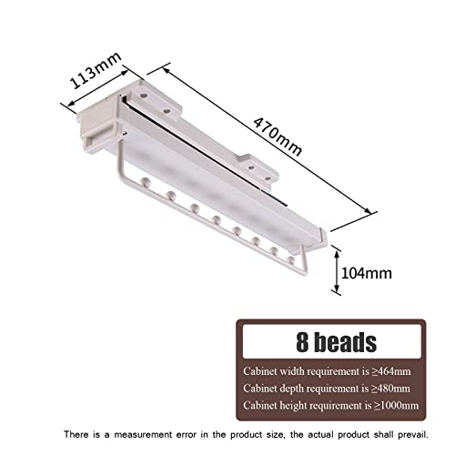 Tringle de valet de placard extensible en métal de qualité supérieure