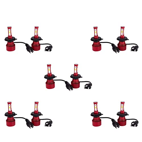 Bombillas H4 LED 9003 kit de faros antiniebla y carretera de 4 lados 6000K