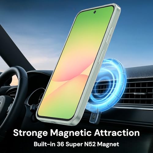 Image of ShieldTech Crystal Clear Back Case Cover Compatible with Samsung Galaxy A56 5G | Hard PC & TPU | Wireless Charging Compatible Case Cover for Samsung Galaxy A56 5G / Galaxy A56 5G | Transparent