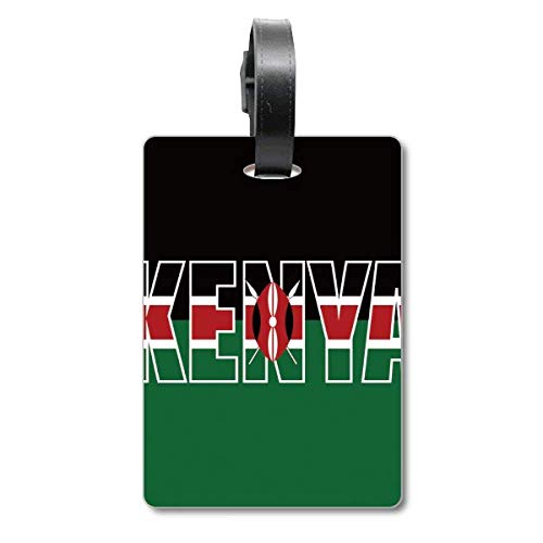 Étiquette de bagage drapeau Kenya idéale pour votre prochain safari africain
