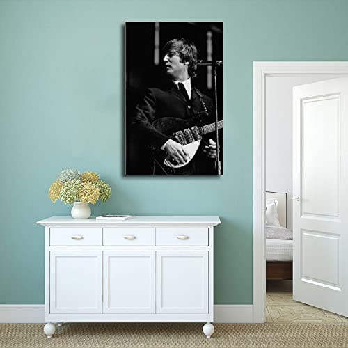 Poster John Lennon (11) sur toile pour décoration de chambre à coucher, paysage sportif, bureau, chambre, cadeau sans cadre, 60 x 90 cm - Les Beatles, Paul McCartney, John Lennon, RIngo Starr, George Harrison Poster John Lennon (11) sur toile pour décoration de chambre à coucher, paysage sportif, bureau, chambre, cadeau sans cadre, 60 x 90 cm – Image 5