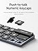 Hagibis Temporary Car Parking Phone Number Card Rotation Hidden Telephone Number Plate Styling for Apple Magic Keyboard with 5 Sets of Numeric Keyboard caps (3-Row)
