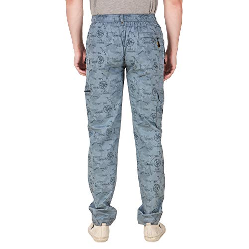 Image of MOUNTAIN COLOURS Men Cotton Printed Trackpant (MC 3374)