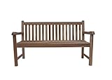 SAM 2-Sitzer Gartenbank Java Sitzbank 120 cm, Holzbank für Balkon & Garten, Teak-Holz - 3