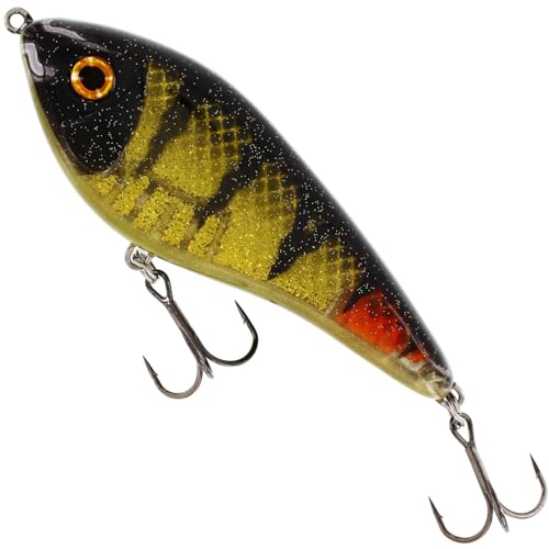 Westin Swim Glidebait 15cm 107g - Suspender Jerkbait, Farbe:3D Oliveoil Perch