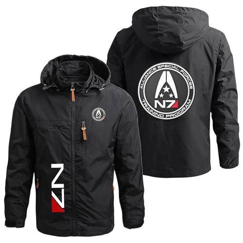 Sweats à capuche pour hommes veste légère outdoor coupe-vent N.7