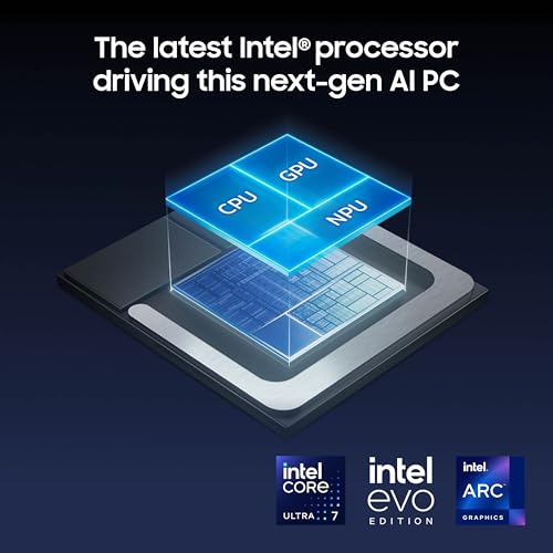 Samsung 15.6" Galaxy Book5 360 Copilot+ PC, AI Business Laptop, Windows 11 Pro, Intel Core Ultra 7 Processor 256V, FHD AMOLED Touchscreen, 16GB/512GB, 2025 Model, NP754QHA-KA2US, Gray