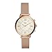 Fossil Women's Jacqueline Stainless Steel Mesh Hybrid Smartwatch, Color: Rose Gold (Model: FTW5018)