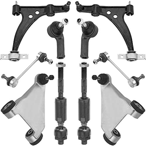  Kit bracci di sospensione anteriore compatibile per ALFA ROMEO 166 98-07 TYPE 936 composto da 10 ricambi auto