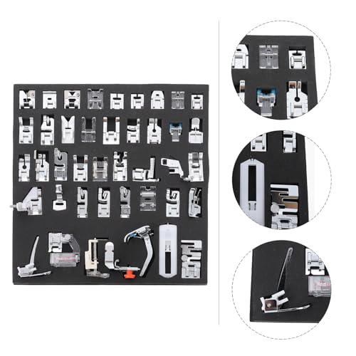 Presseurs métal multifonction pour machine à coudre domestique SHINEOFI avec guide - 7