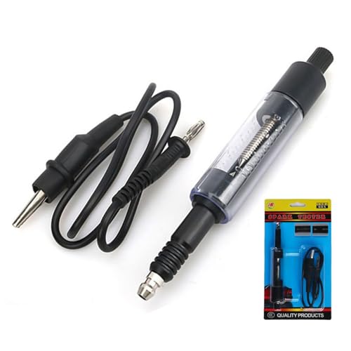 CLKE Zündkerzentester, Zündspulenwerkzeug, Motorkerzentester, für Autos, Motorräder, LKW, Rasenmäher, Schwarz