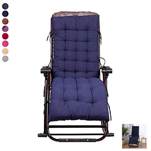 Preisvergleich Produktbild GWZSX Garten- Schaukelstuhlkissen Liegekissenpolster Verdickt Stuhlkissen Zuhause Stuhlkissen Korbsesselkissen Innen Außen-48 * 155cm Marine