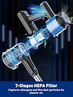 VOKENE Cordless Vacuum Cleaner, 8 in 1 Powerful Suction Lightweight Vacuum Cleaner for Home, LED Display, 3 Suction Modes, 45Mins Detachable Battery Vacuum for Hard Floor Carpet Pet Hair (Blue) — image 7