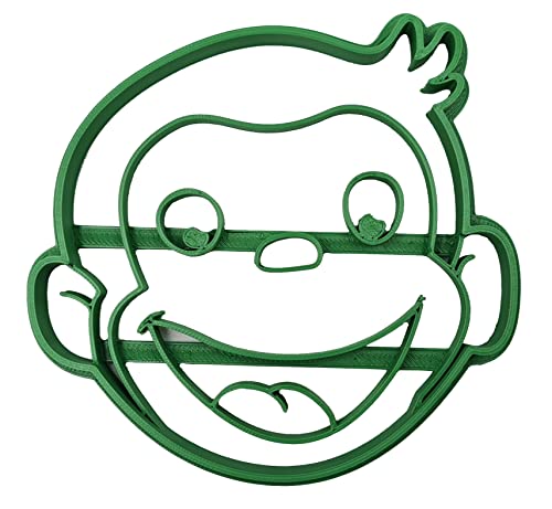 PlasticJewels - Tagliabiscotti a forma di faccia di George (compatibile Curioso come George)