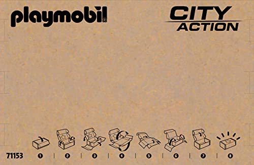 PLAYMOBIL City Action 71153 Flughafen mit Flugzeug und Tower, Mit 2 in 1 Wendekarton, Spielzeug für Kinder ab 4 Jahren – Ansicht 3